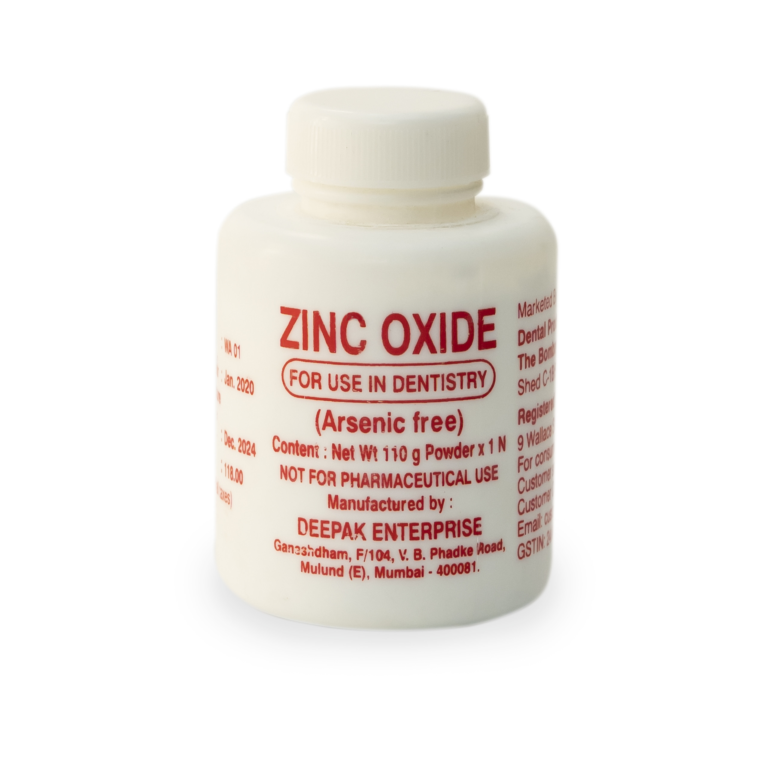 DPI Zinc Oxide Powder - 110GM